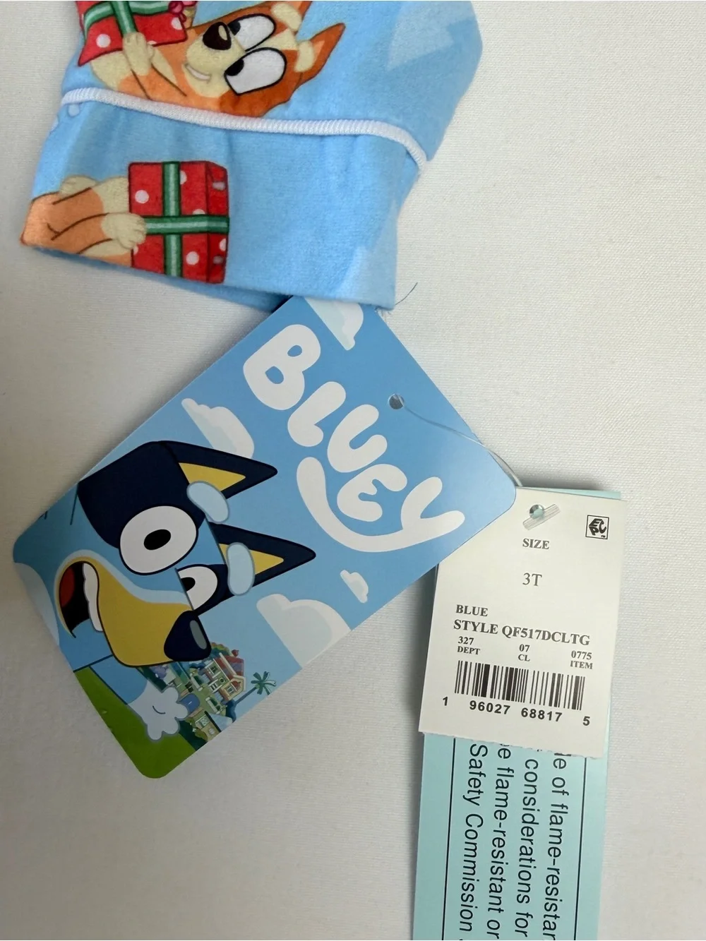 Bluey Bingo Christmas Pajamas 3T 2 Piece NWT